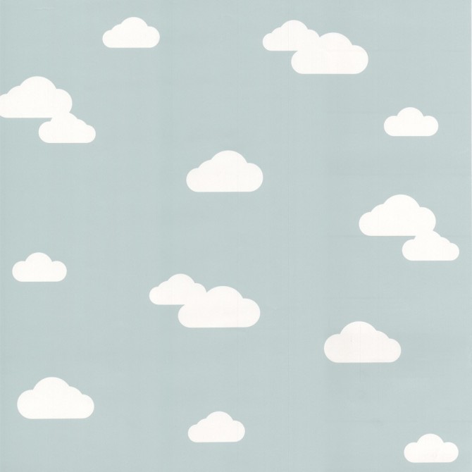 Papel Pintado Nubes Cielo Azul Con Nubes Blancas Infantil